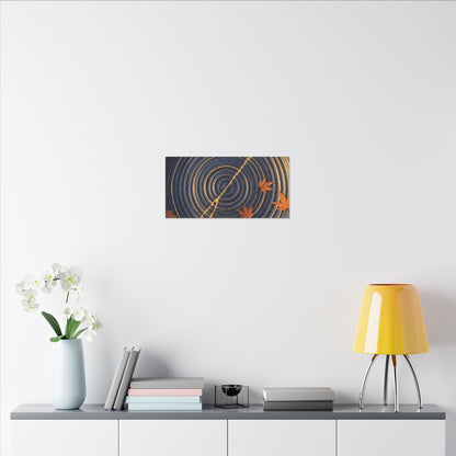 Water Ripple Gold Repair Canvas Art | Healing Kintsugi Art