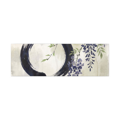 Wisteria Enso Canvas Art | Serene Zen Art