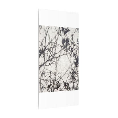 Winter Shadow Play Japanese Pattern Canvas Art | Elegant Decor