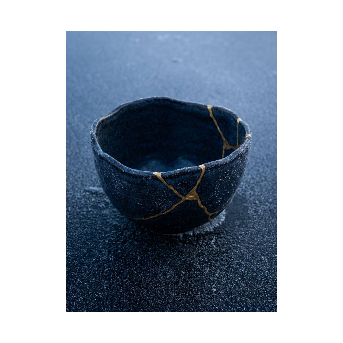Ceramic Bowl Gold Repair Wall Art Print | Artful Kintsugi Art
