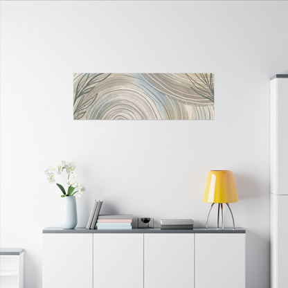 Kanso Water Ripple Canvas Art - Japandi Minimal Line