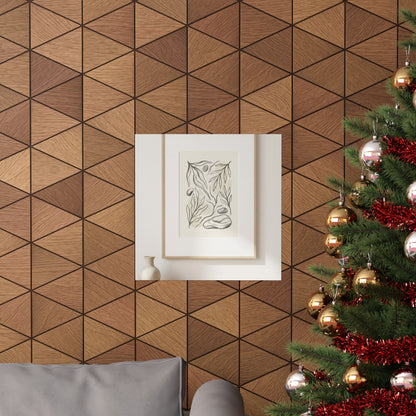 Japandi Charcoal Wall Art Print