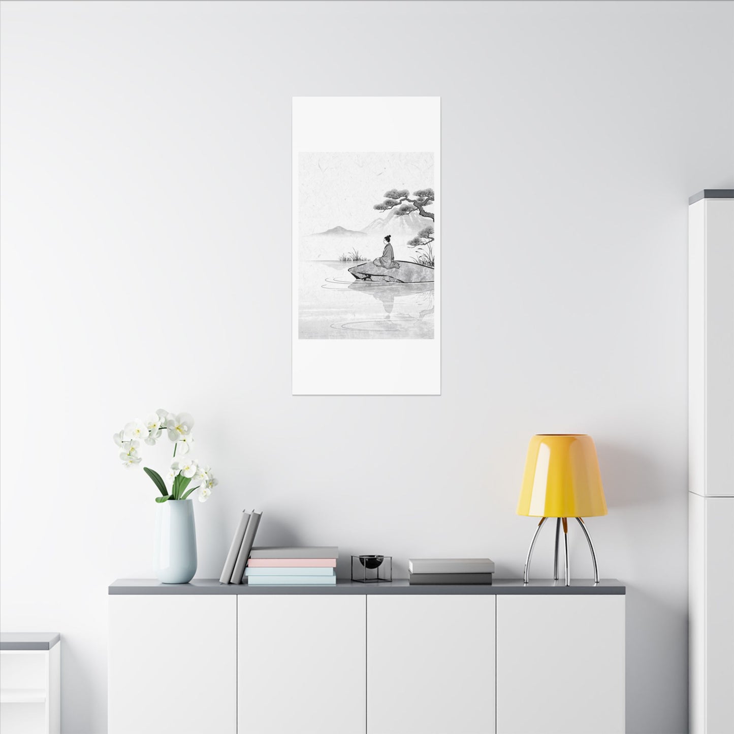 Meditation Harmonious Zen Ukiyo-e Canvas Art
