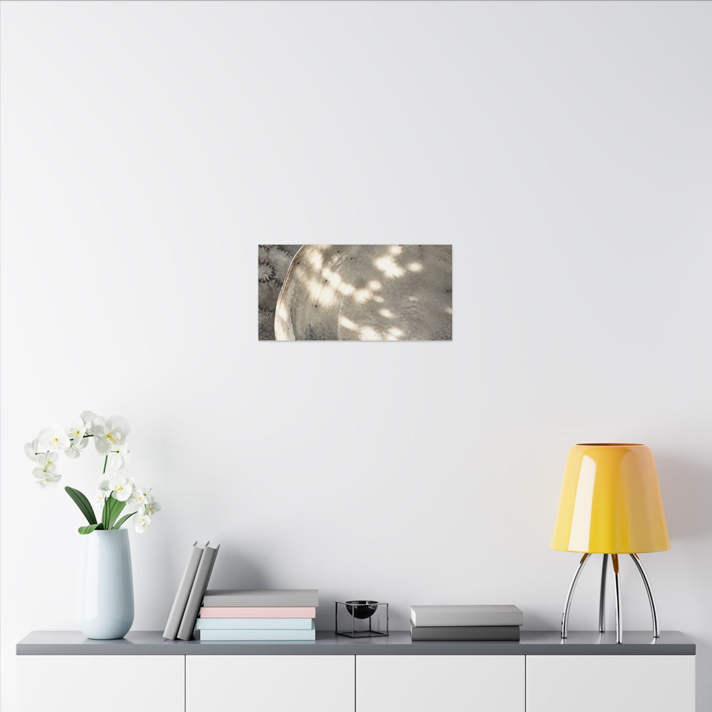 Ceramic Bowl Watercolor Canvas Art | Warm Japandi Art