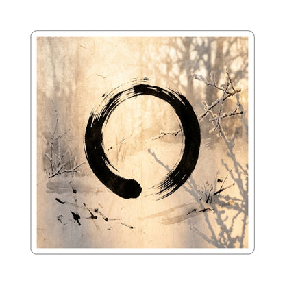 Golden Hour Shoji Screen Sticker - Zen Shibui Art Print