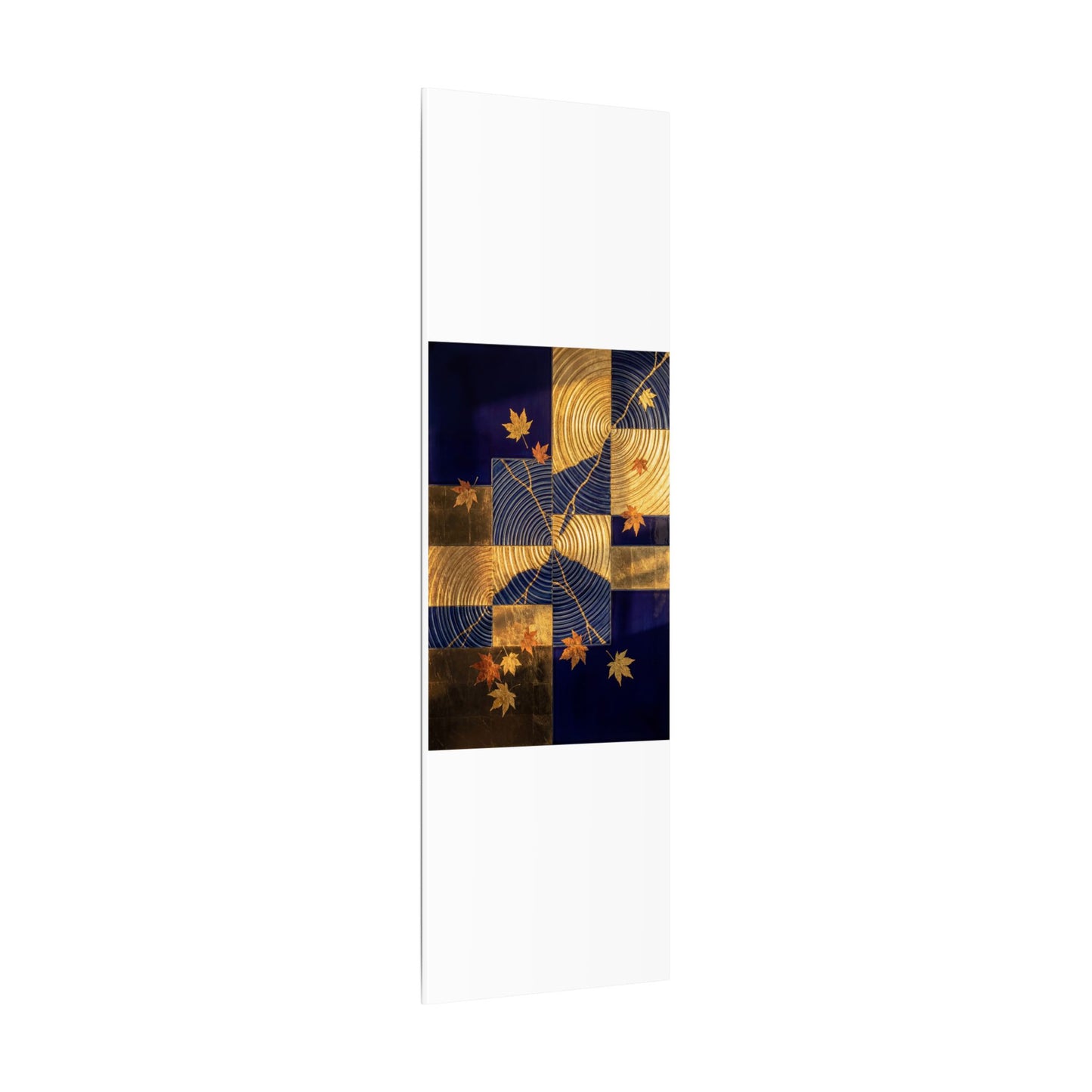 Autumn Water Ripple Crackle Gold Canvas Art | Artful Decor