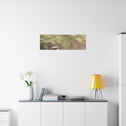 Cozy River Stones Canvas Art - Japanese Pattern Japandi