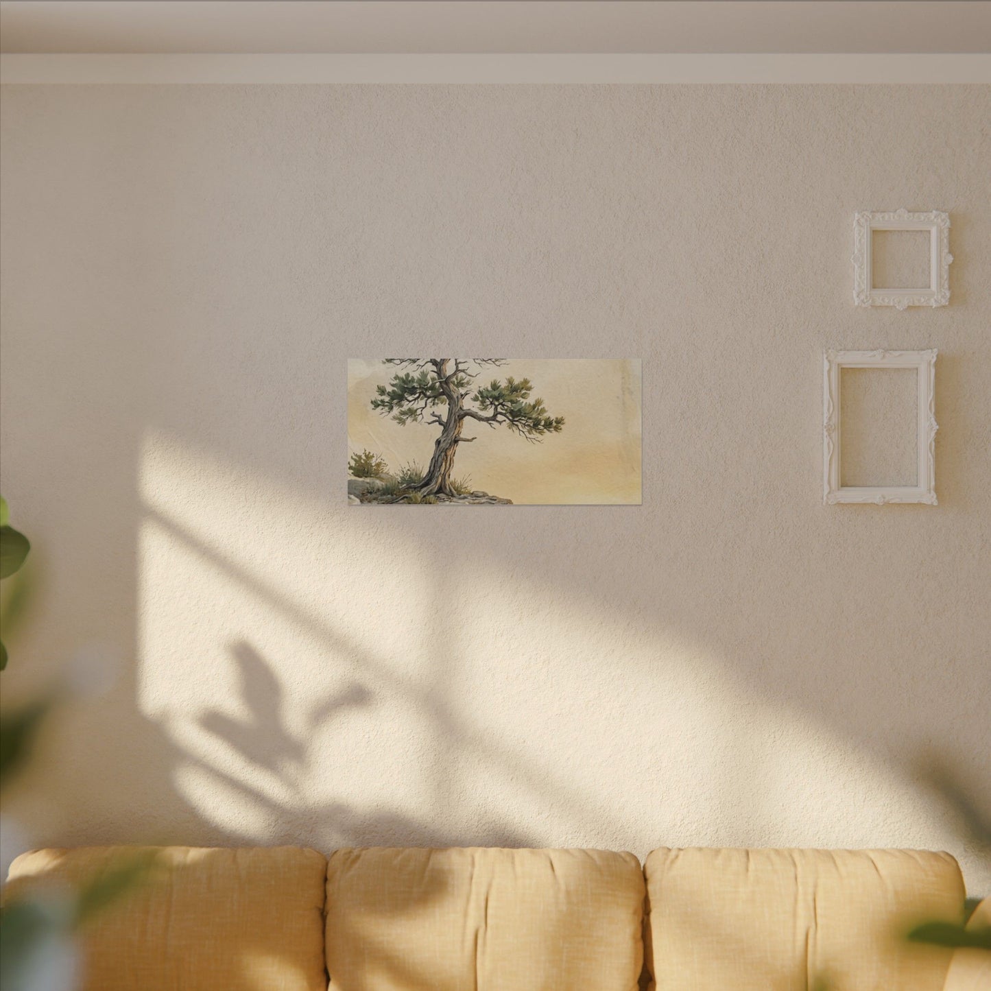 Pine Tree Canvas Art | Summer Japandi Texture Art