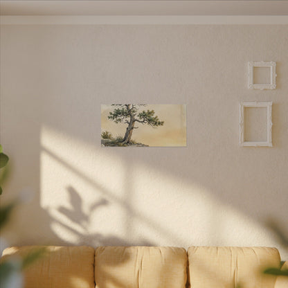 Pine Tree Canvas Art | Summer Japandi Texture Art