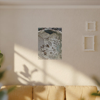 Ceramic Bowl Winter Canvas Art | Japandi Earthy Design