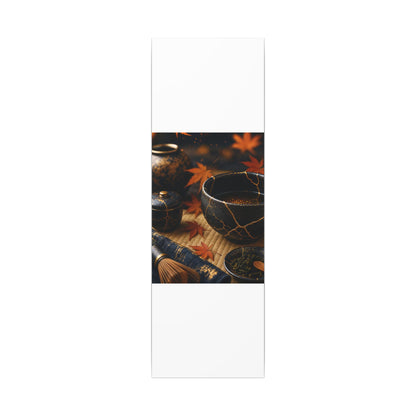 Seijaku Tea Ceremony Canvas Art - Kintsugi Gold Repair