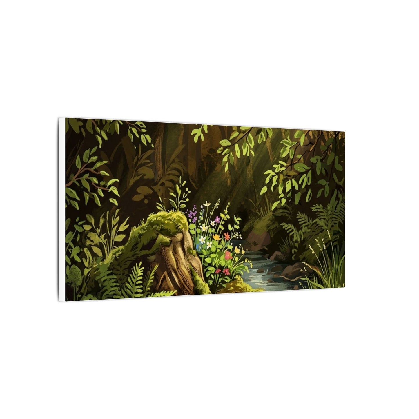Golden Hour Silk Drape Canvas Art - Dark Japandi Datsuzoku