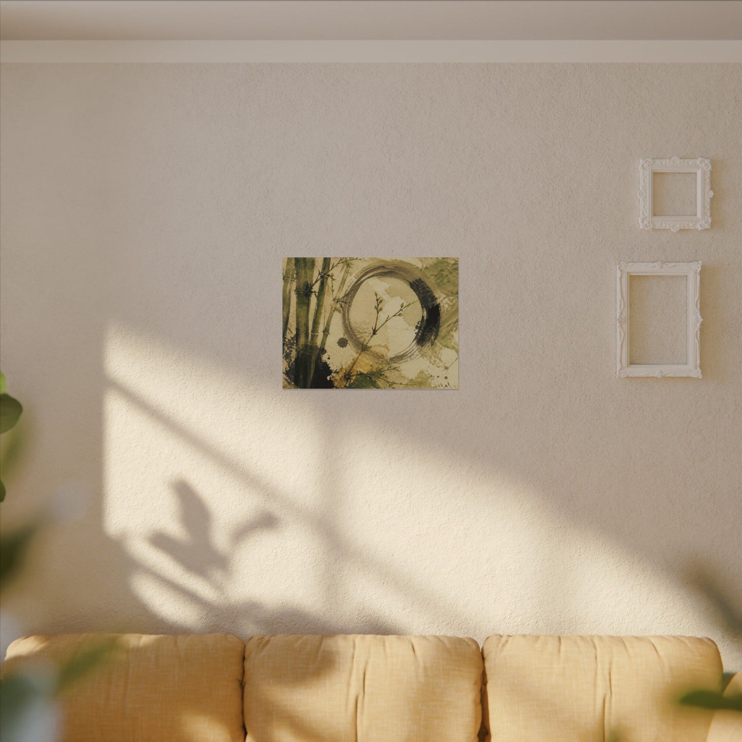 Ink Brushstroke Sumi E Canvas Art | Calm Zen Art
