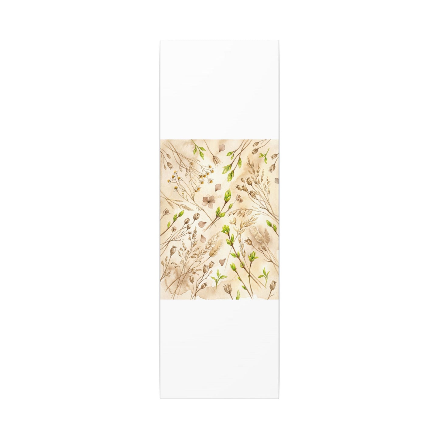 Spring Dried Flowers Watercolor Canvas Art | Earthy Decor