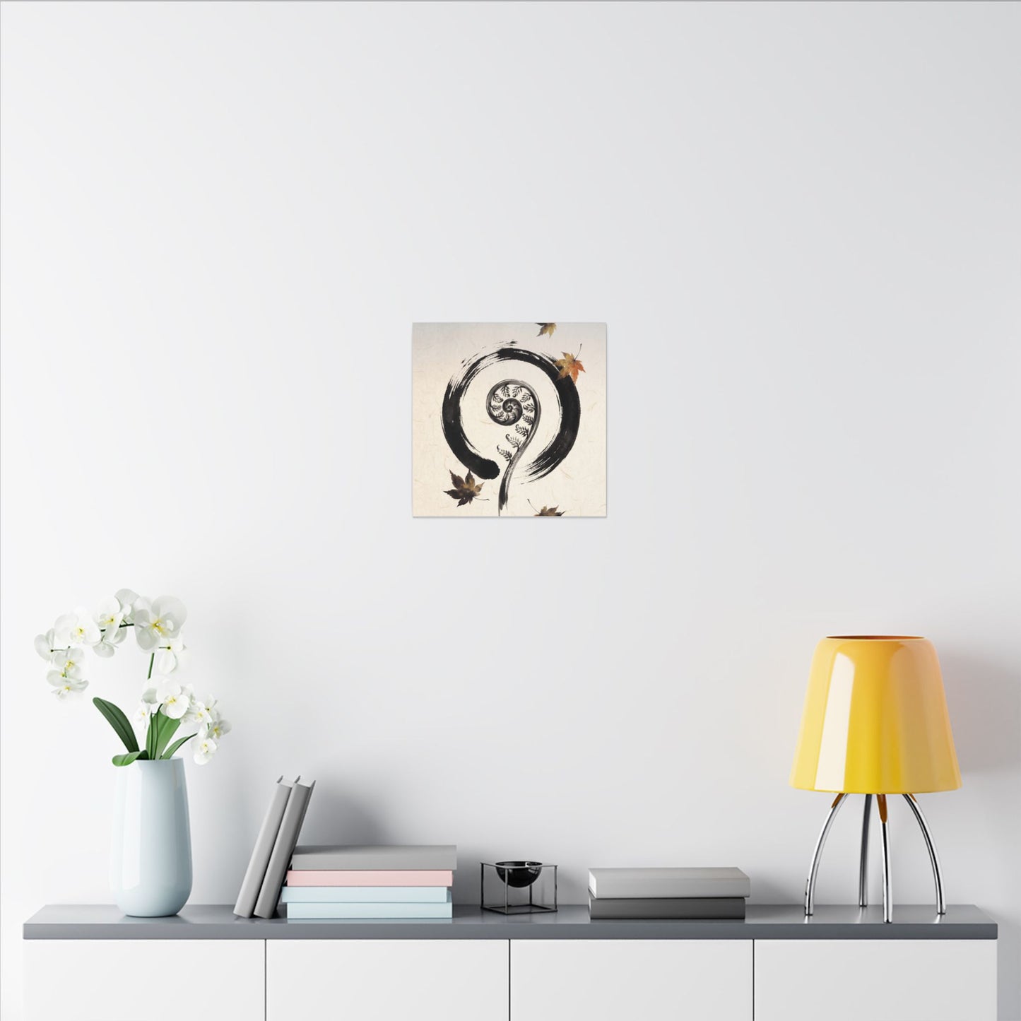 Fern Unfurling Autumn Canvas Art | Zen Peaceful Design