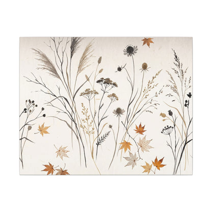 Dawn Dried Flowers Canvas Art - Japandi Kanso