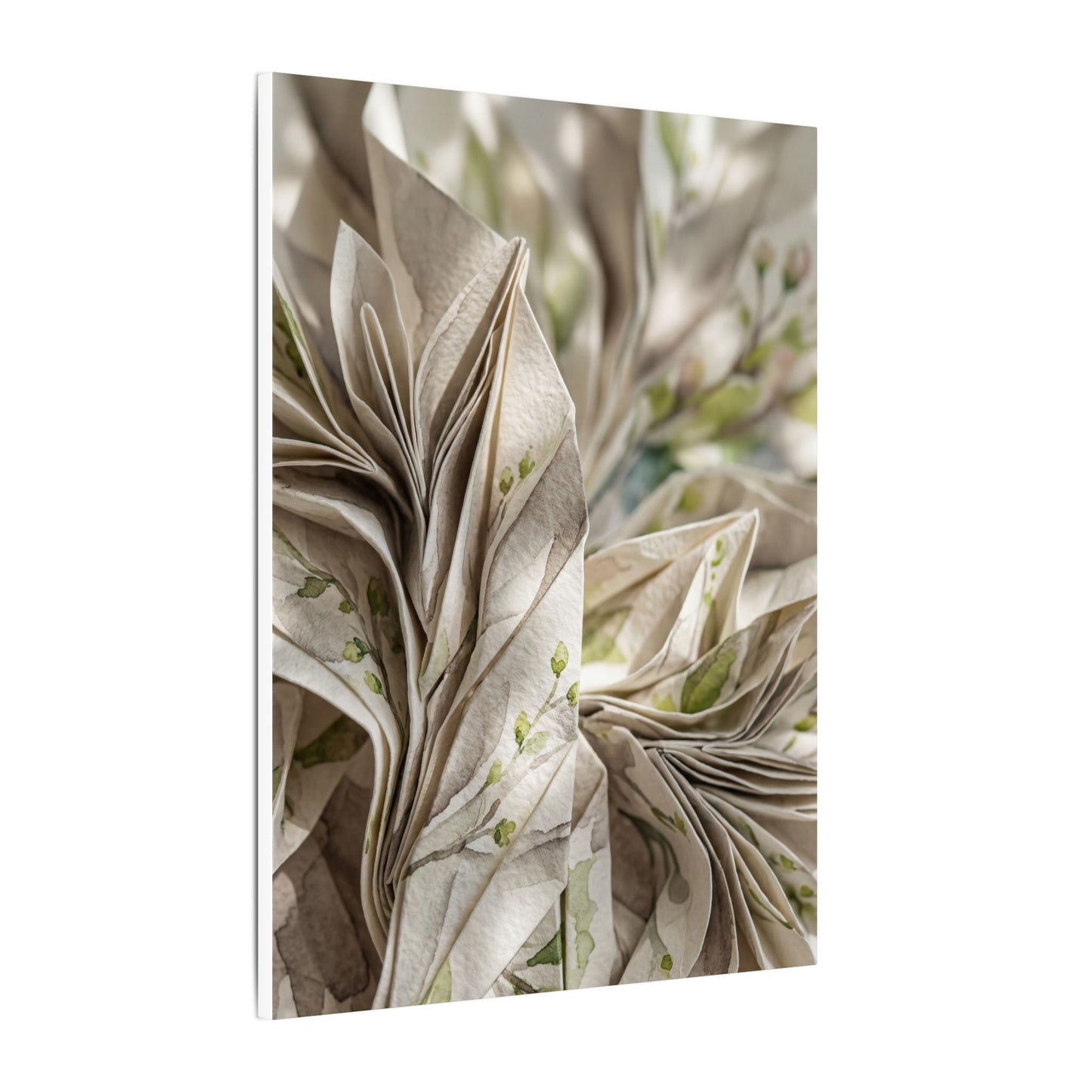 Fukinsei Paper Fold Canvas Art - Japandi Watercolor