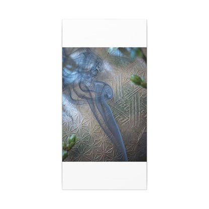 Spring Incense Smoke Japanese Pattern Canvas Art | Neutral Decor