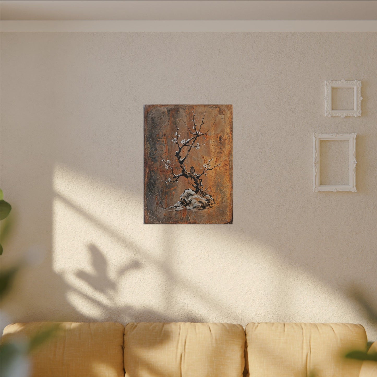 Datsuzoku Rust Patina Canvas Art - Zen Sumi E