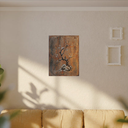 Datsuzoku Rust Patina Canvas Art - Zen Sumi E
