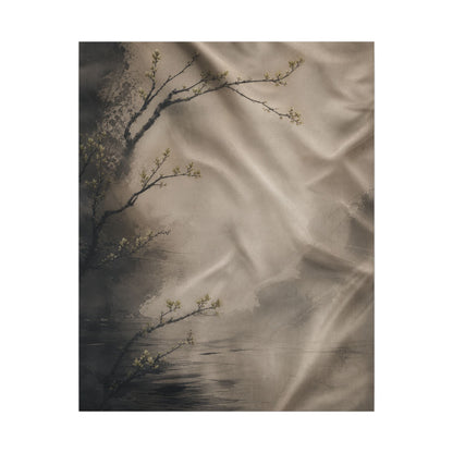 Silk Drape Canvas Art | Spring Japandi Japanese Pattern Art