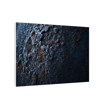 Rust Patina Canvas Art | Winter Dark Japandi Shadow Zen Art