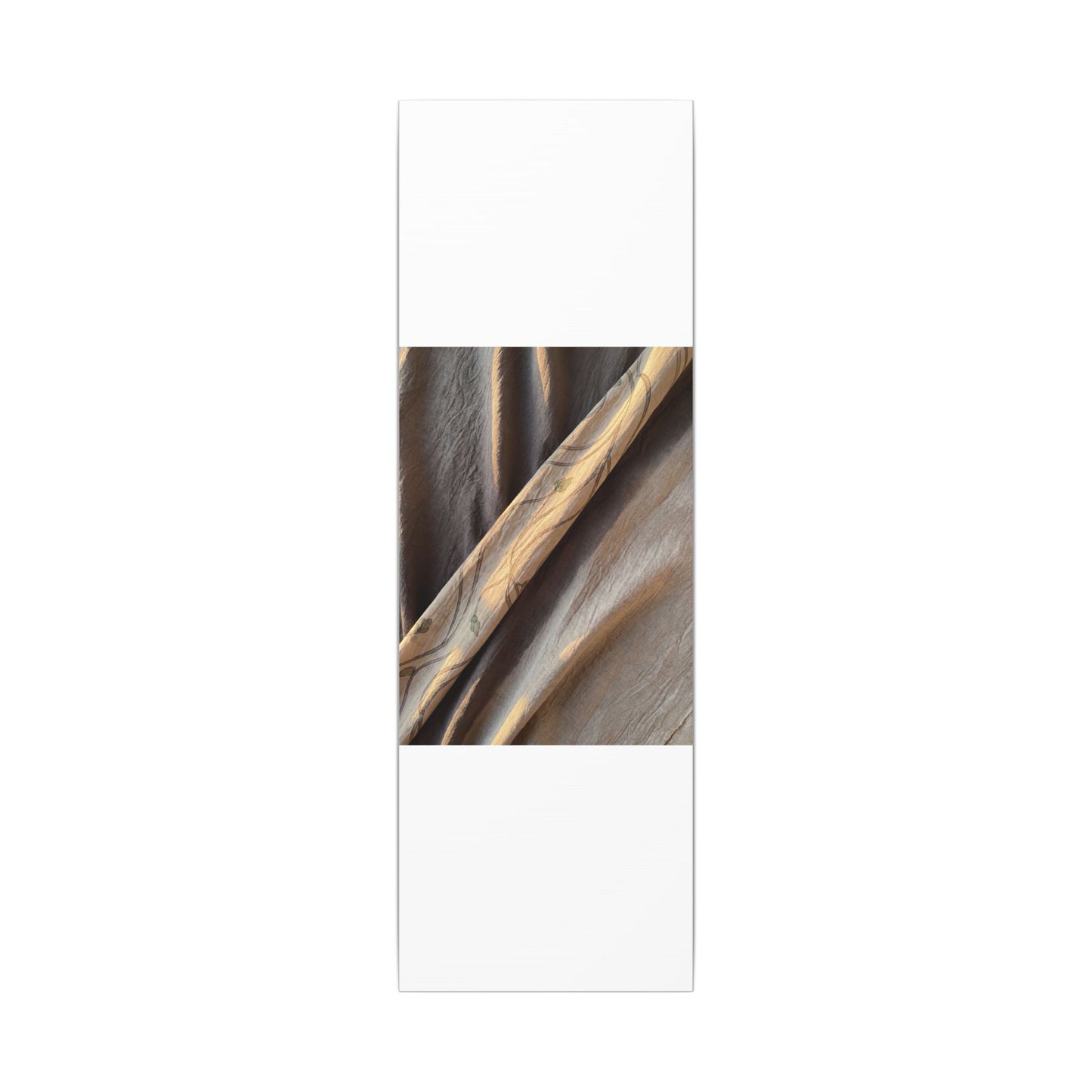 Warm Silk Drape Canvas Art - Japanese Pattern Japandi