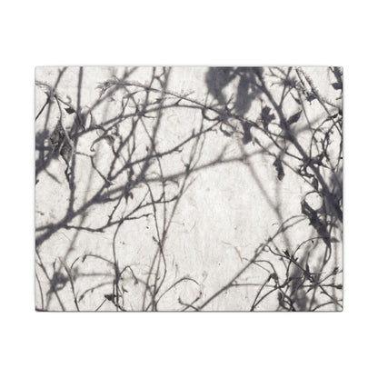 Winter Shadow Play Japanese Pattern Canvas Art | Elegant Decor