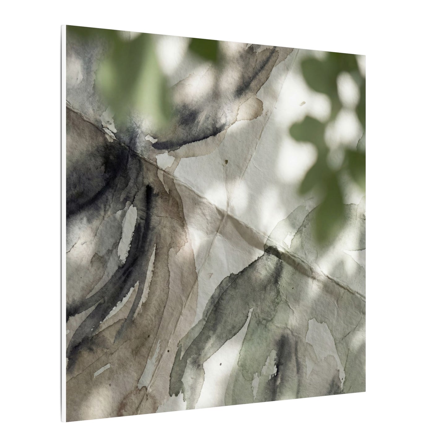 Spring Paper Fold Watercolor Canvas Art | Warm Decor