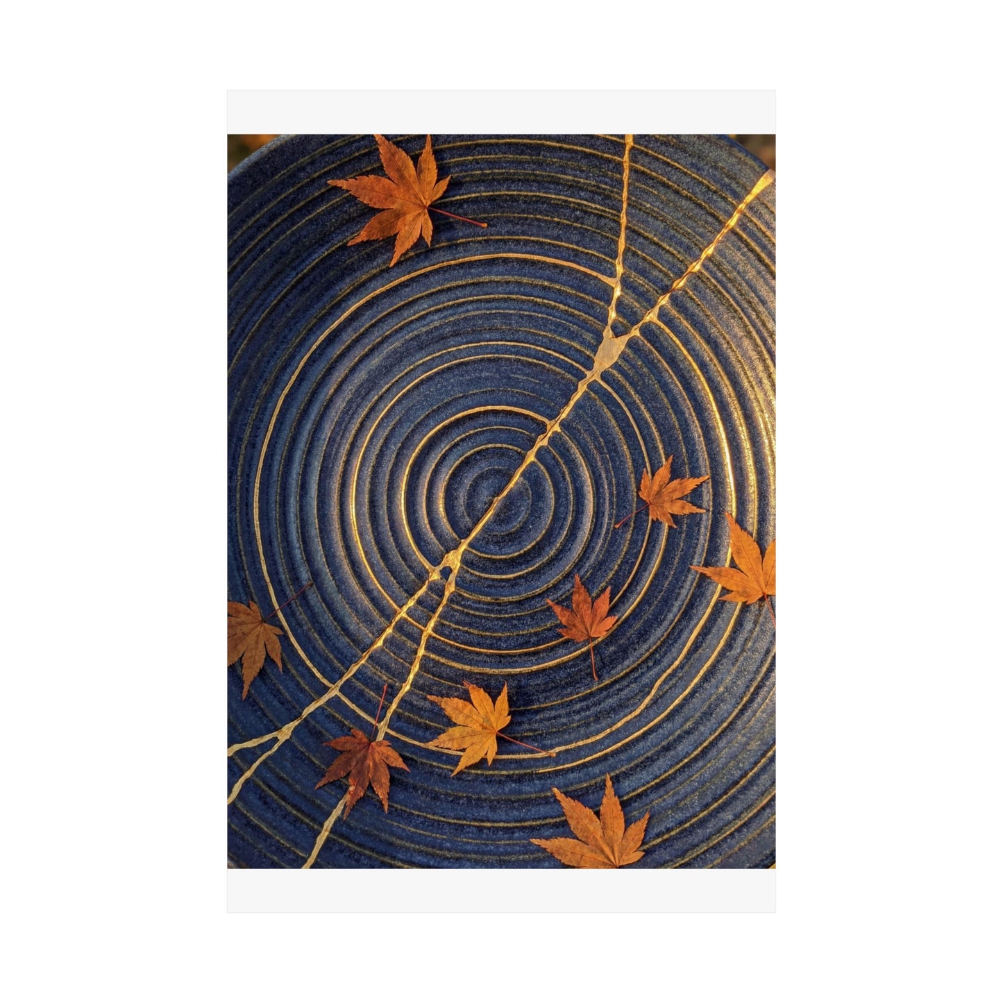Datsuzoku Water Ripple Wall Art Print - Kintsugi Gold Repair
