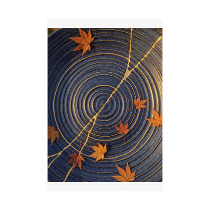 Datsuzoku Water Ripple Wall Art Print - Kintsugi Gold Repair