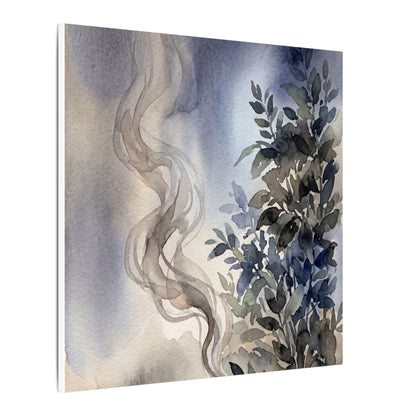Incense Smoke Summer Canvas Art | Japandi Cozy Design