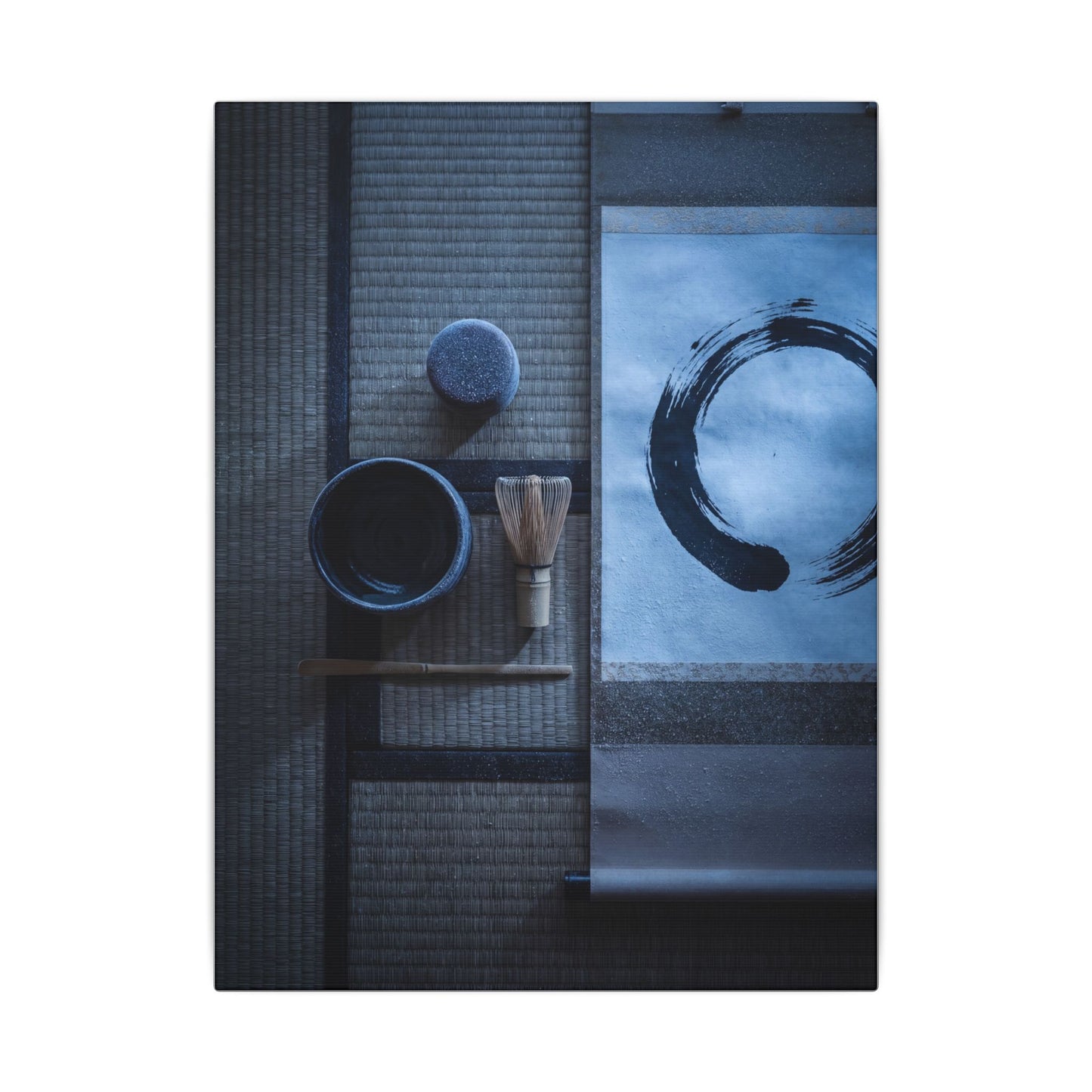 Tea Ceremony Enso Canvas Art | Calm Zen Art