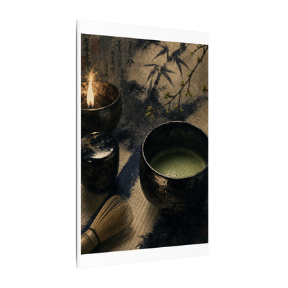 Ma Tea Ceremony Canvas Art - Zen Sumi E