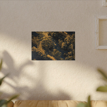 Contemplative Moonlit Garden Canvas Art - Ukiyo E Inspired Zen