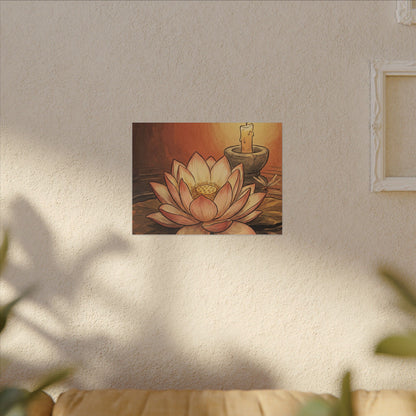 Fukinsei Dried Flowers Canvas Art - Japandi Texture