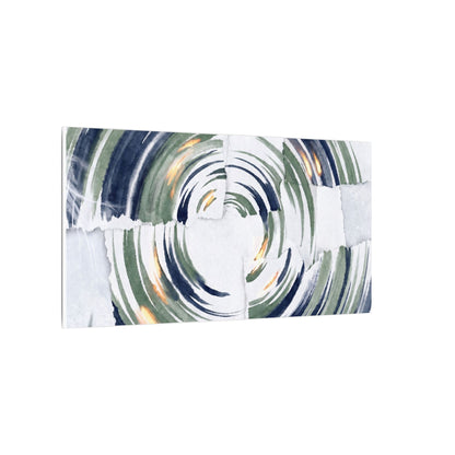 Winter Water Ripple Sumi E Canvas Art | Peaceful Decor