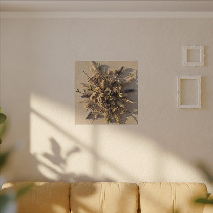 Dried Flowers Spring Canvas Art | Japandi Earthy Design