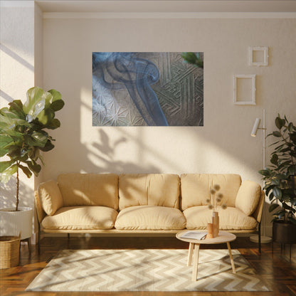 Spring Incense Smoke Japanese Pattern Canvas Art | Neutral Decor