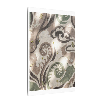 Dappled Ink Brushstroke Canvas Art - Japandi Ma