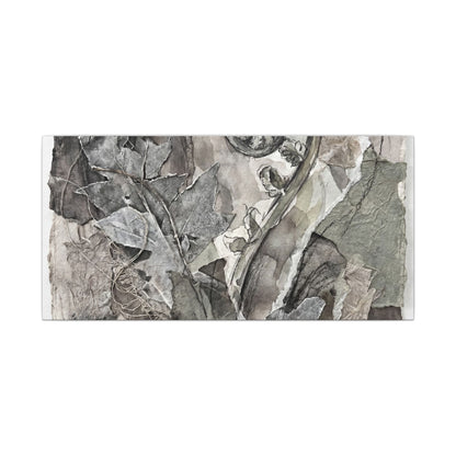 Japandi Fern Unfurling in Overcast | Texture Canvas Art