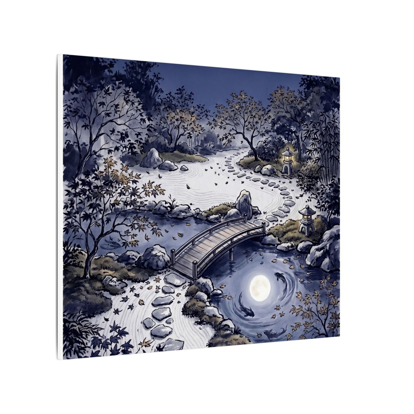 Torii Gate Enso Canvas Art | Contemplative Zen Art
