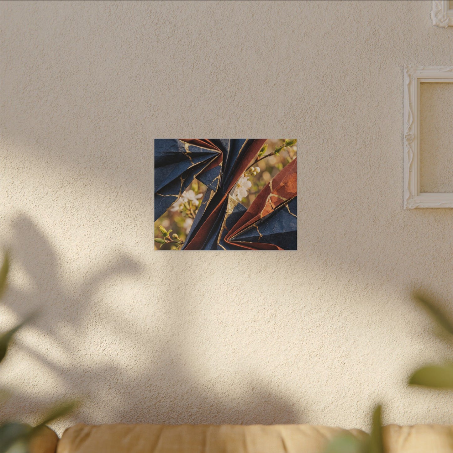 Spring Ceramic Bowl Watercolor Canvas Art | Warm Decor