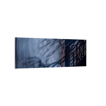 Shadow Play Moody Minimal Canvas Art | Moody Dark Japandi Art