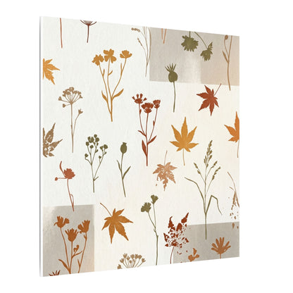 Autumn Dried Flowers Japanese Pattern Canvas Art | Elegant Decor