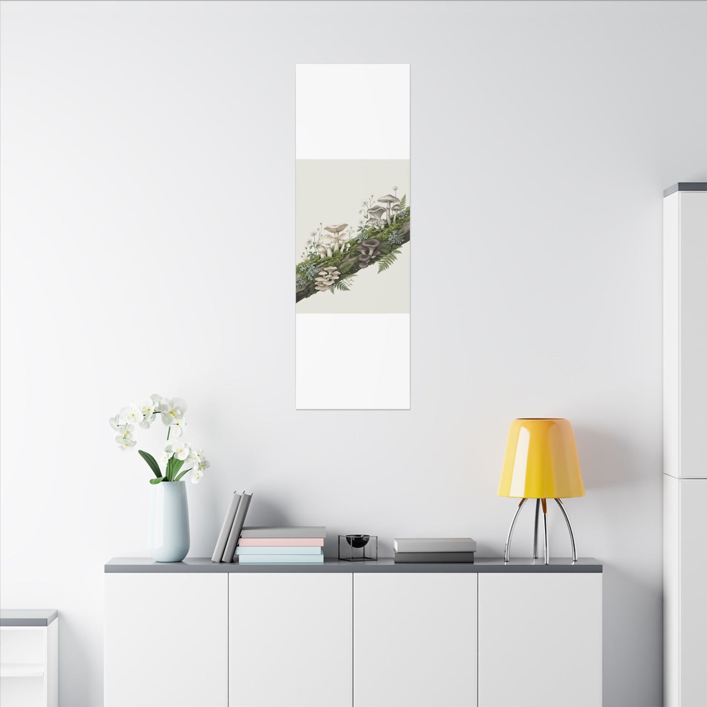 Dappled Wild Mushrooms Canvas Art - Japandi Ma