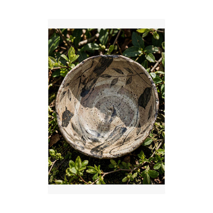 Ceramic Bowl Japanese Pattern Wall Art Print | Elegant Japandi Art