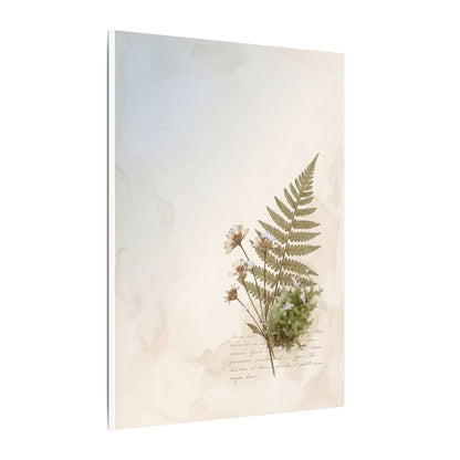 Winter Moss Close Up Herbarium Canvas Art | Enchanting Decor