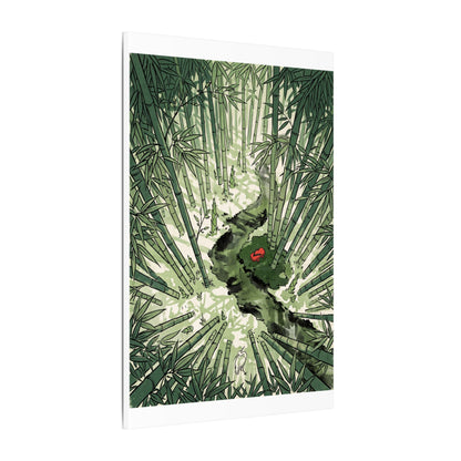 Peaceful Bamboo Grove Canvas Art - Ukiyo E Inspired Zen