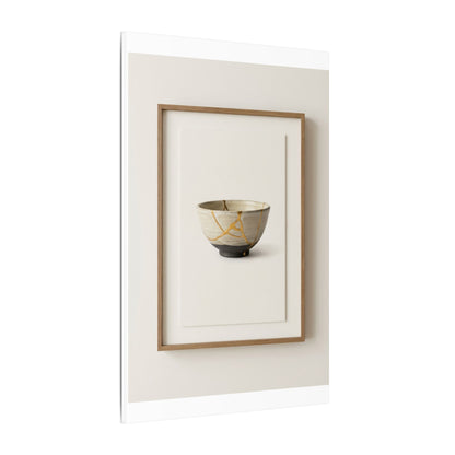 Kintsugi Charcoal Canvas Art